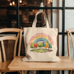 Teacher Appreciation Brighter Place Rainbow Forest Tote Bag<br><div class="desc">Teacher appreciation tote bag which you can personalise with your custom text,  such as "miss ...  makes school a brighter place". The design features a colourful rainbow and nature inspired forest of multi-colour trees.</div>