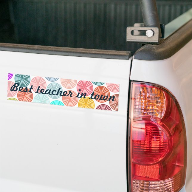 Teacher Appreciation Bumper Sticker (On Truck)