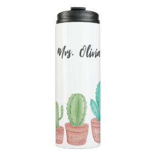 Teacher Appreciation Cactus Travel Mugs & Thermal