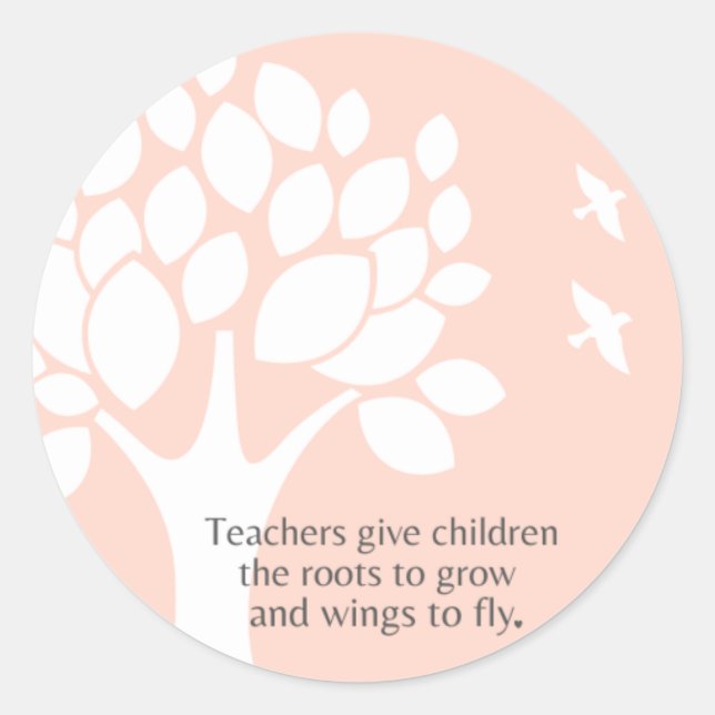 Teacher appreciation classic round sticker (Front)