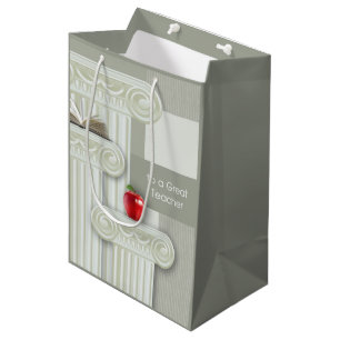 Teacher Appreciation Custom Name Medium Gift Bag