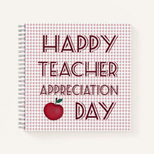 Teacher appreciation day notebook