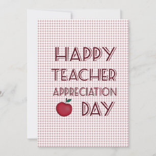 Teacher appreciation day  thank you card