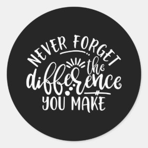 Teacher Appreciation Design Idea Classic Round Sticker