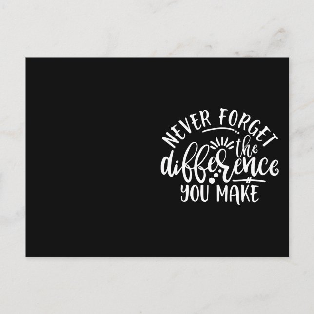 Teacher Appreciation Design Idea Postcard (Front)