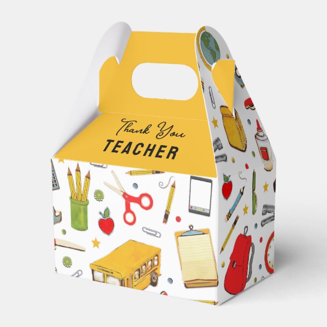 Teacher Appreciation Favour Box (Front Side)