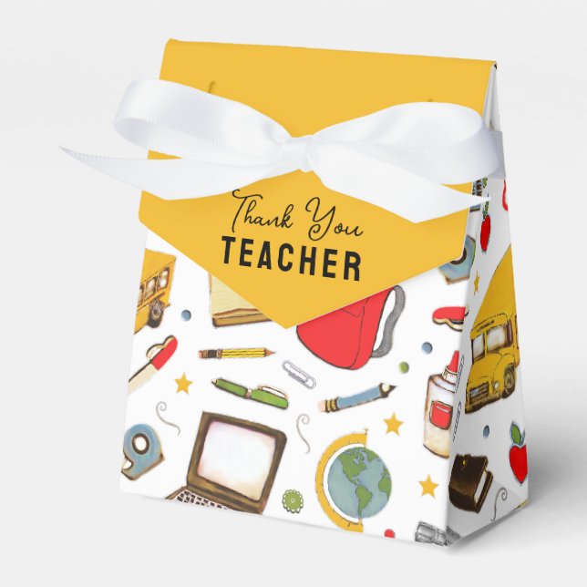 Teacher Appreciation Favour Box (Front Side)