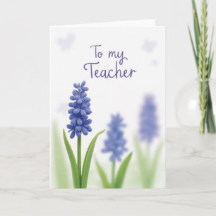 Teacher Appreciation Floral Card