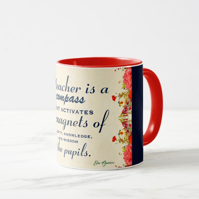 Teacher Appreciation Gift A Teacher is a Compass Mug (Front Right)