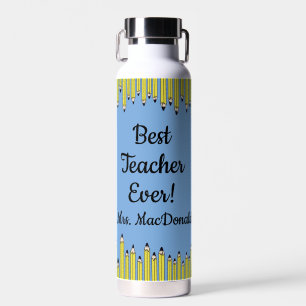 Teacher appreciation gift best teacher ever water bottle