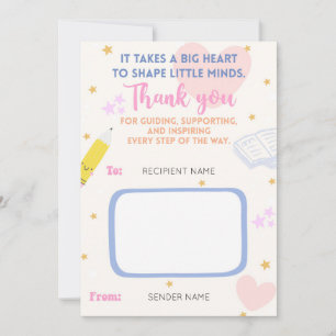 Teacher Appreciation Gift Card Holder for Teacher