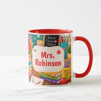 Teacher Appreciation Gift Colourful  Mug