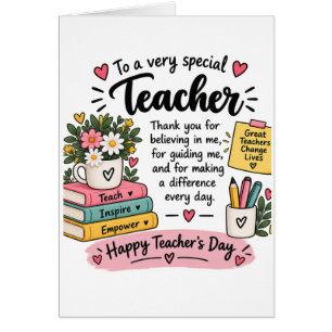 Teacher Appreciation Gift Happy Teacher's Day