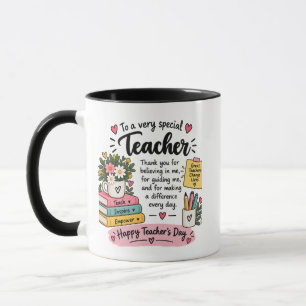 Teacher Appreciation Gift Happy Teacher's Day Mug