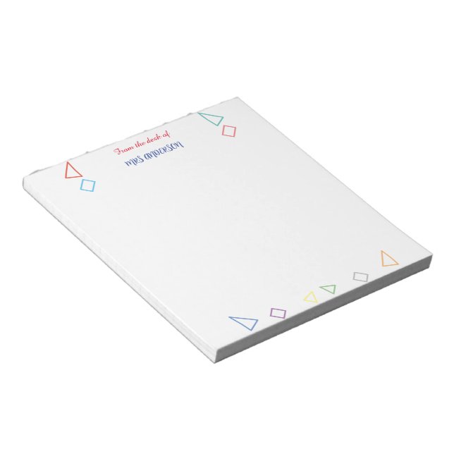 Teacher Appreciation Gift Notepad (Angled)