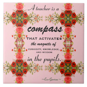 Teacher Appreciation Gift Teacher Quote Ceramic Tile