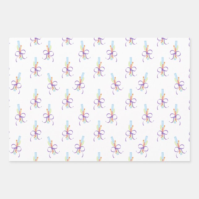 Teacher Appreciation Gift Wrapping Paper Sheet (Front 2)