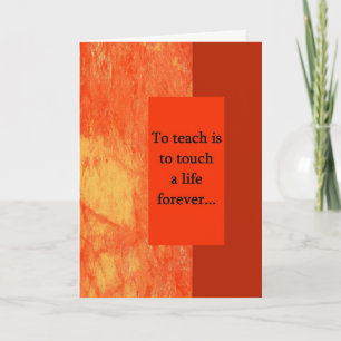 Teacher Appreciation Greeting Gard Holiday Card