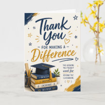 Teacher Appreciation |  Making a Difference