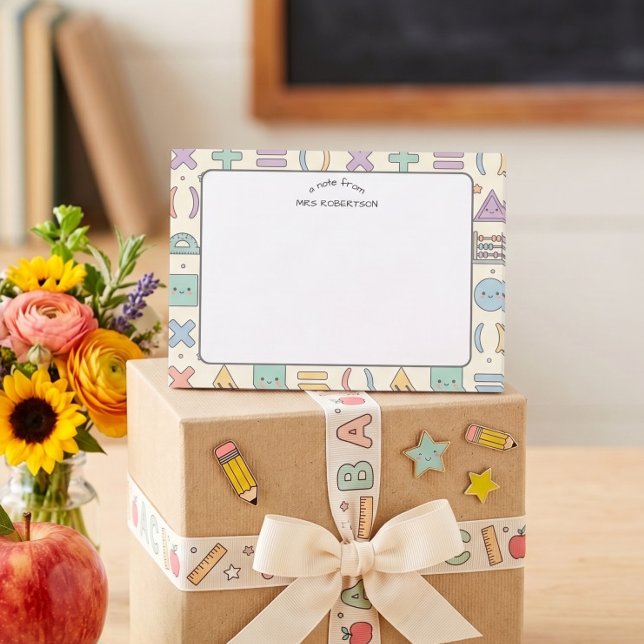 Teacher appreciation Mathematics Pattern  Post-it Notes (Creator Uploaded)