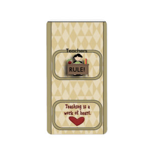 Teacher Appreciation Miniature Candy Wrapper Label