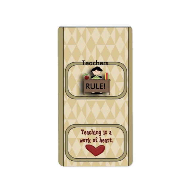 Teacher Appreciation Miniature Candy Wrapper Label (Front)