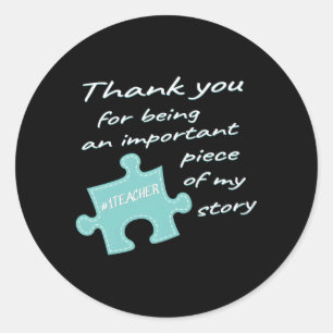 Teacher Appreciation Number One Teacher End Of Sch Classic Round Sticker