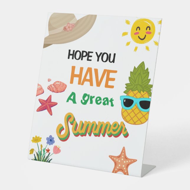 Teacher Appreciation party Sunshine Thank You  Pedestal Sign (Front)