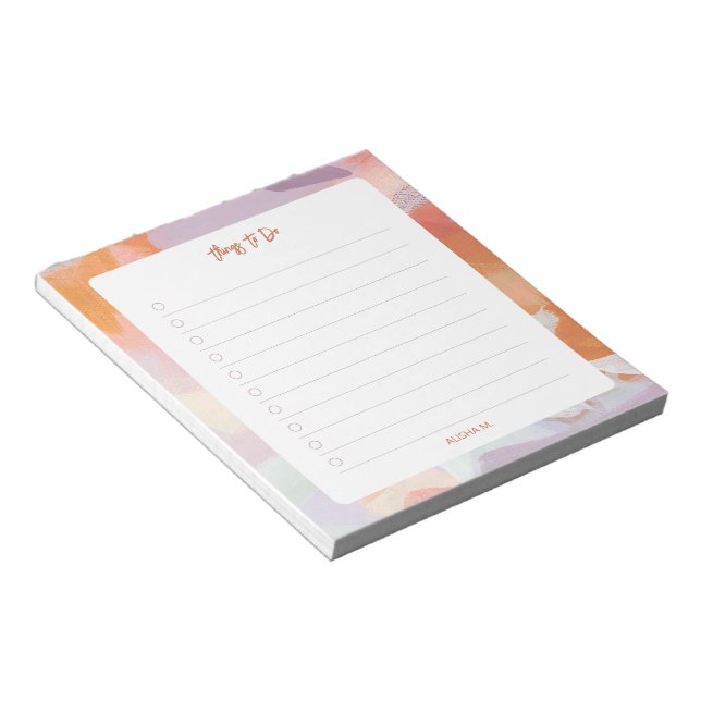 Teacher Appreciation Personalised School Notepad (Angled)