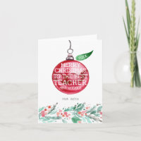 Teacher Appreciation | Personalized Christmas Card
