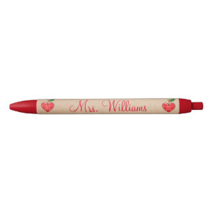teacher appreciation personalized cute kraft brown black ink pen