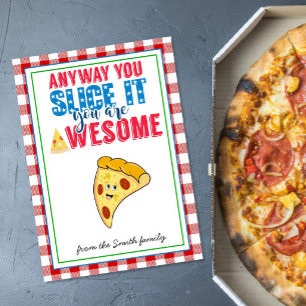 teacher appreciation pizza gift teacher gift CARD