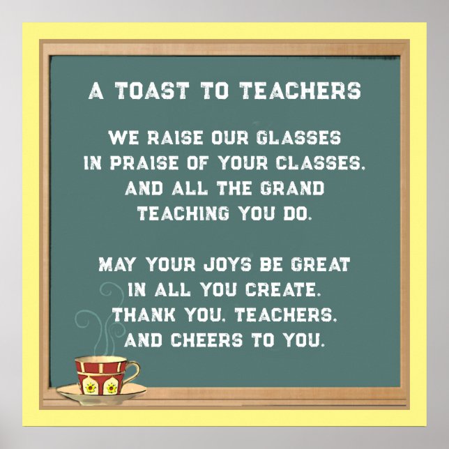 Teacher Appreciation Poem Poster (Front)