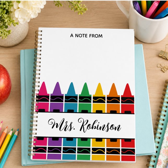 Teacher Appreciation Rainbow Crayon  Planner (Teacher Appreciation Rainbow Crayon Planner)