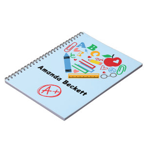Teacher Appreciation School Supplies Notebook
