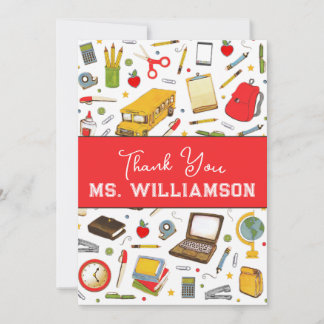 Teacher Appreciation Thank You Card