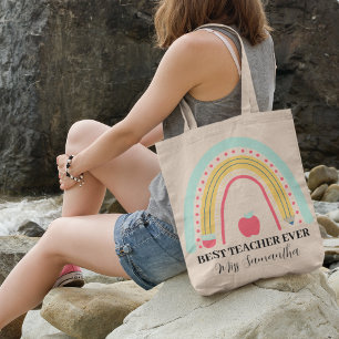 Teacher Appreciation Thank You Personalised  Tote Bag