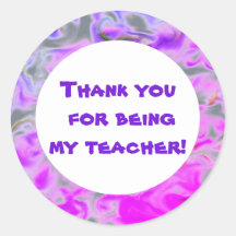 Teacher Appreciation Tie-Dye Pink Purple Thank You