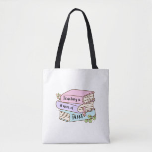 Teacher appreciation tote bag Custom message