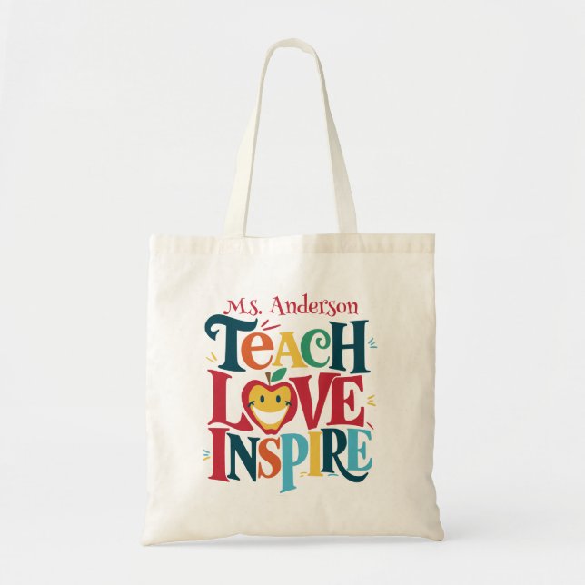 Teacher Appreciation Tote Bags (Front)