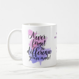 Teacher Appreciation Watercolor Never Forget  Coffee Mug