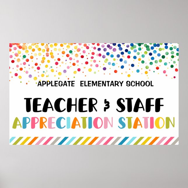Teacher Appreciation Week Banner Poster (Front)