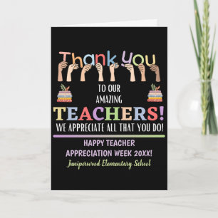 Teacher Appreciation Week Card