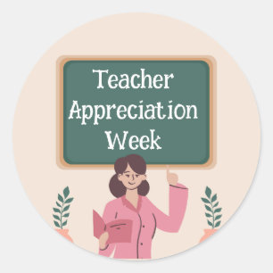 Teacher Appreciation Week  Classic Round Sticker