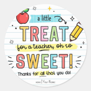 Teacher appreciation Week Cookie Tag Sticker