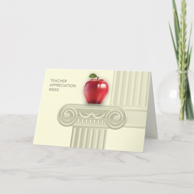 Teacher Appreciation Week Custom Cards (Front)