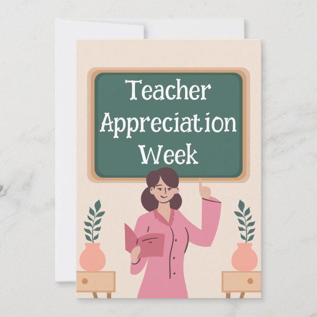 Teacher Appreciation Week  Holiday Card (Front)