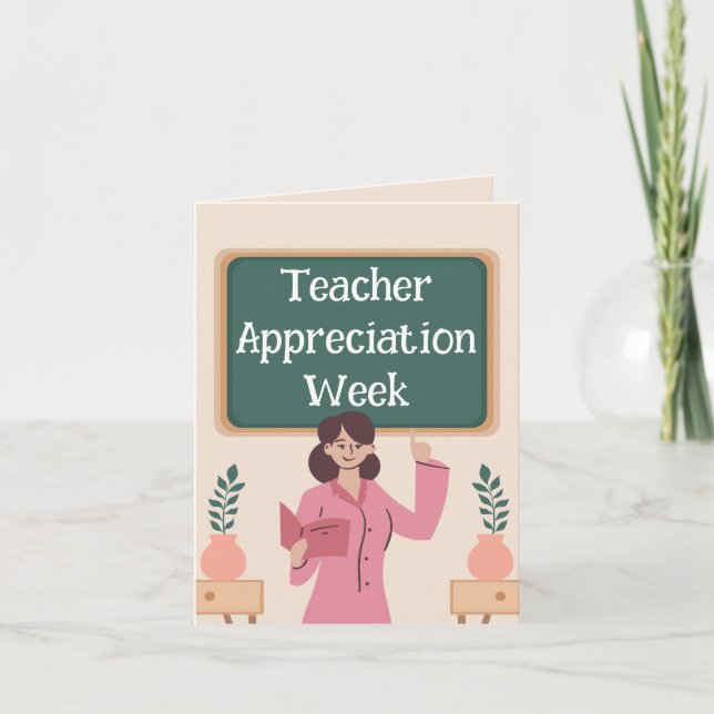 Teacher Appreciation Week  Holiday Card (Front)