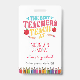 Teacher Appreciation Week  ID Badge
