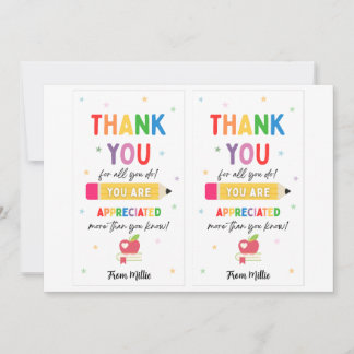 Teacher Appreciation Week - Mini Card inc. Digital